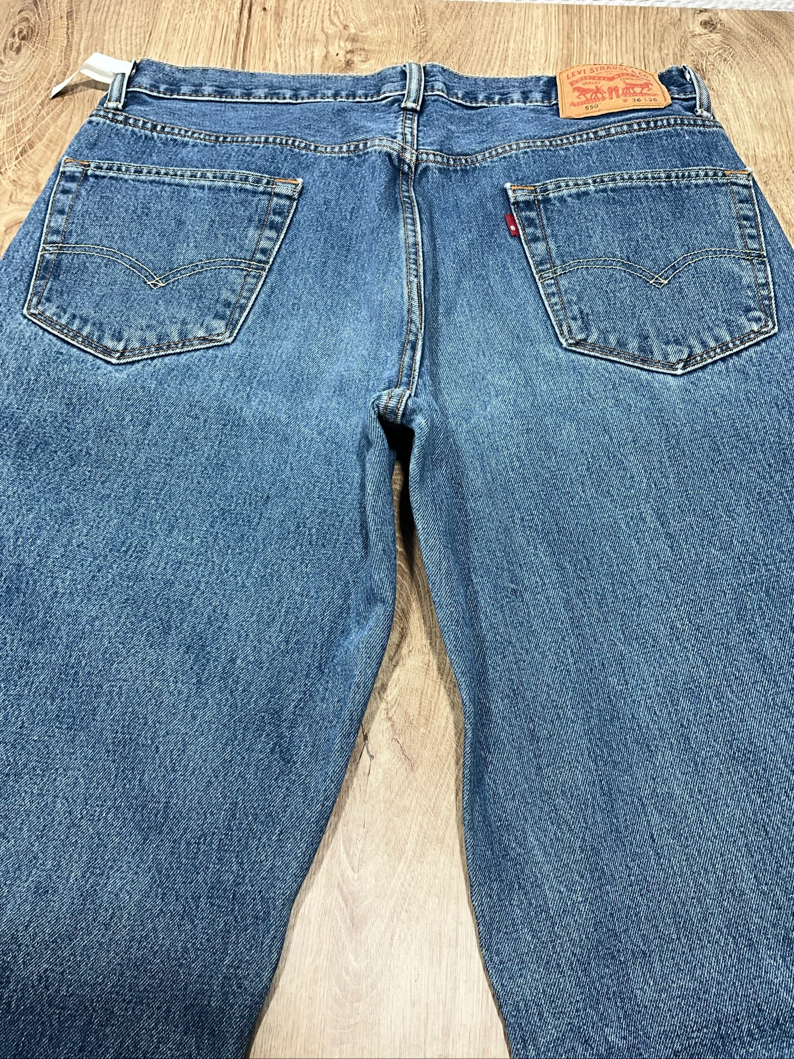 Jean Levis 550 Relaxed W36 L36 Vintage 100% Katoen Blauw lvh 142 – photo 8